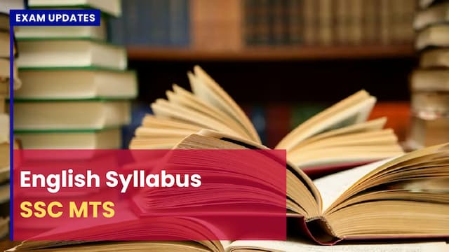 SSC MTS English Syllabus - Subject Wise Topics Weightage