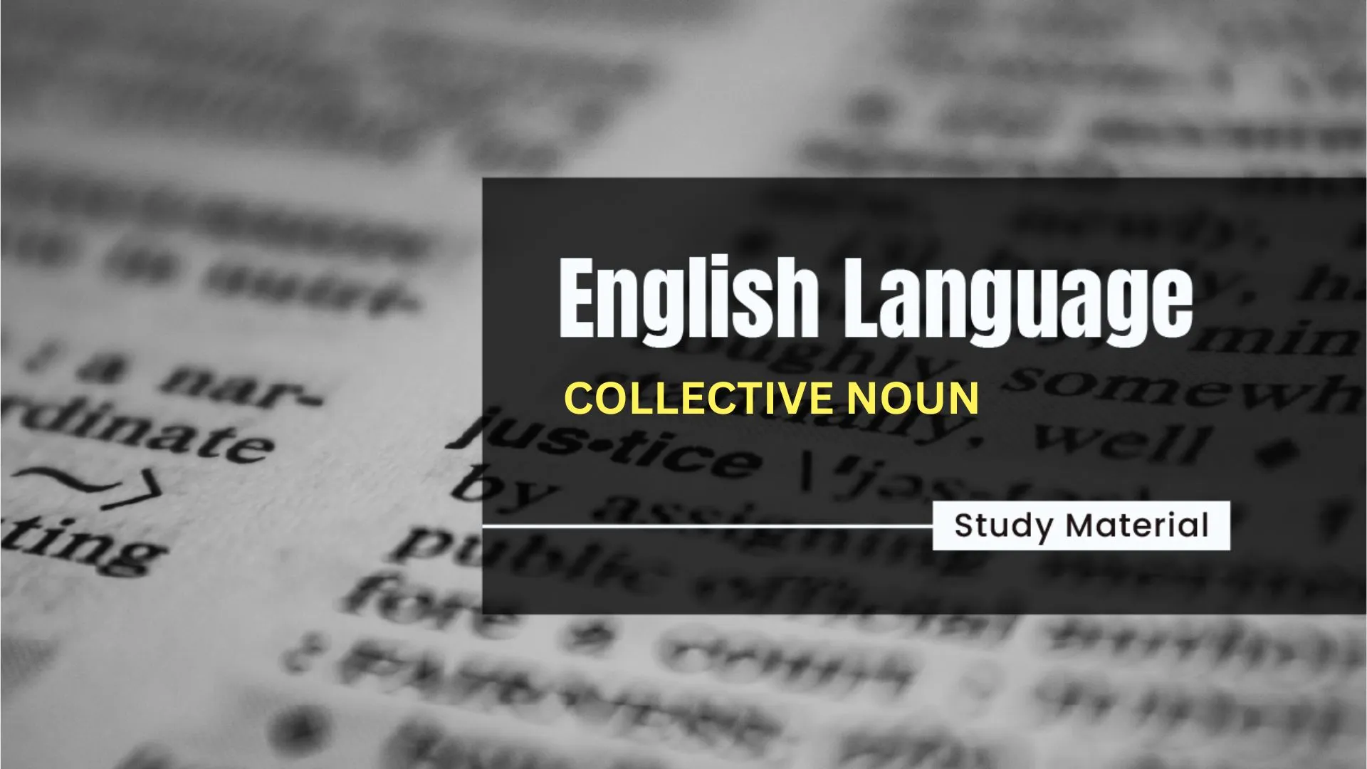 Collective Noun Understand Meaning, Origin and Usage with Examples