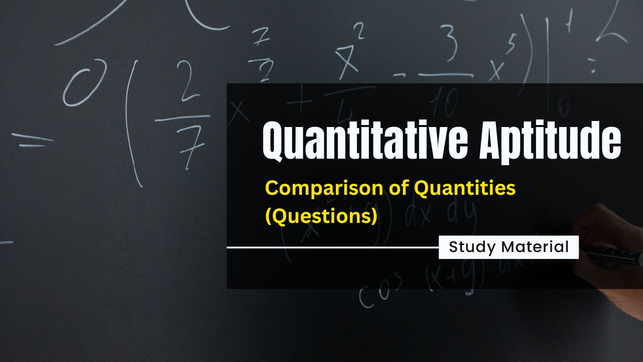 Comparison Of Quantities - Download Pdf Now!