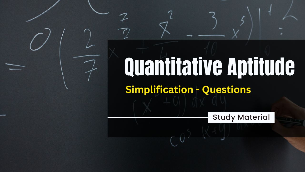 Simplification Questions PDF With Detailed Solutions